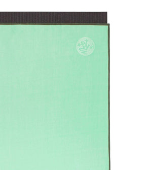 Manduka eQua Hand Towel - Green Ash - goYOGA Outlet