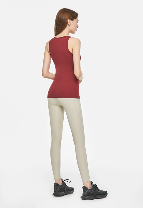 Slit Support Top - Burgundy