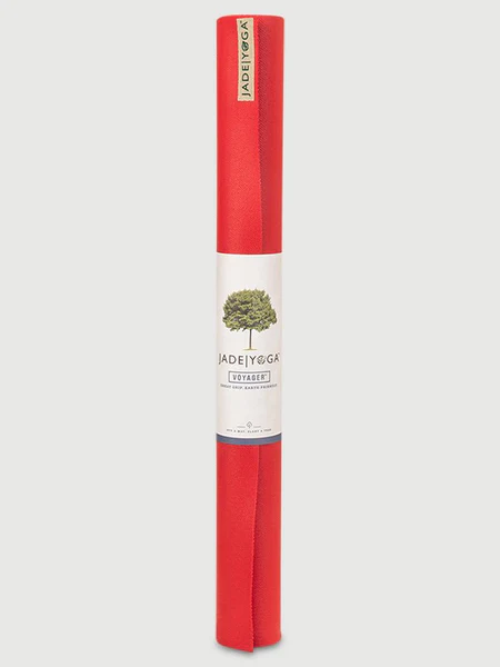 JadeYoga Voyager Fire Engine Red Yoga Mat