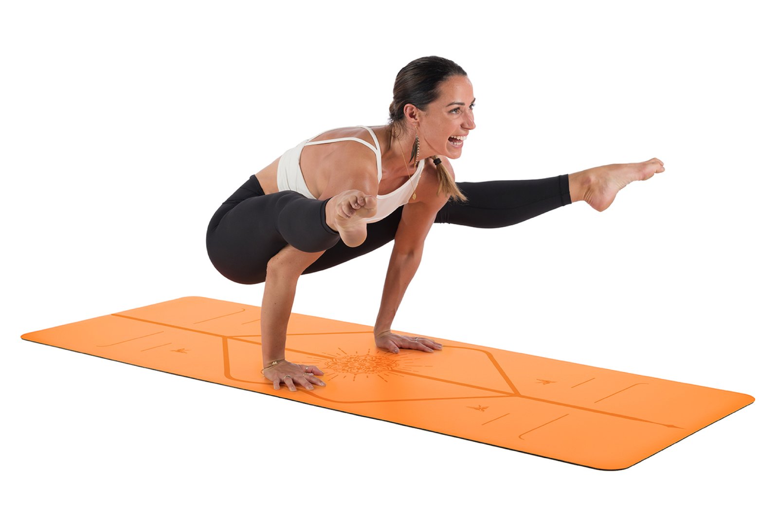 Liforme Happiness Yoga Mat - Vibrant Orange