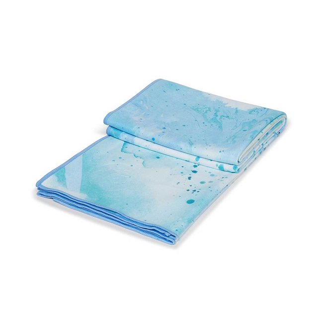 Manduka eQua Mat Towel Splatter Splash Blue