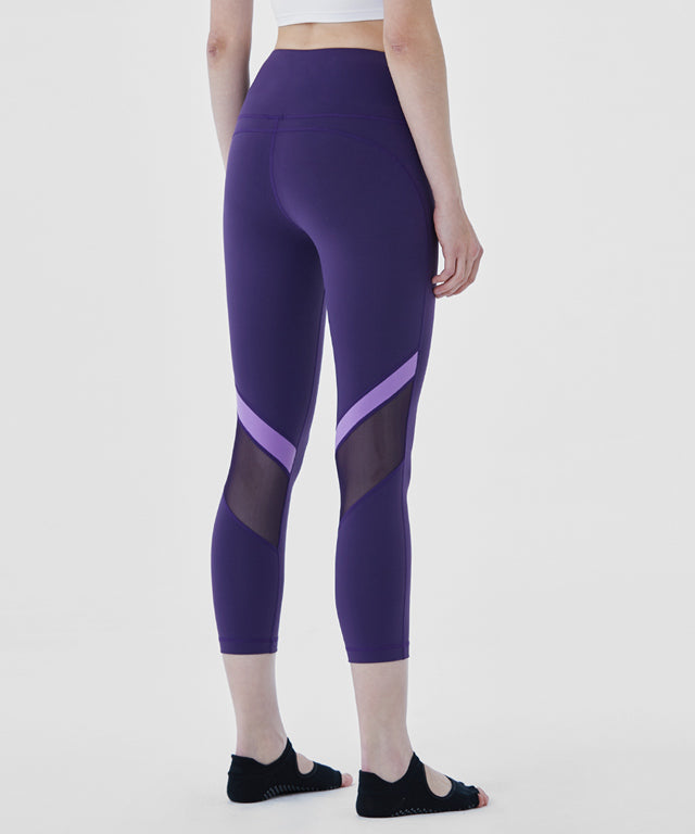 (BOTTOM) MLP0705 Crop 21" - Blueberry - goYOGA Outlet