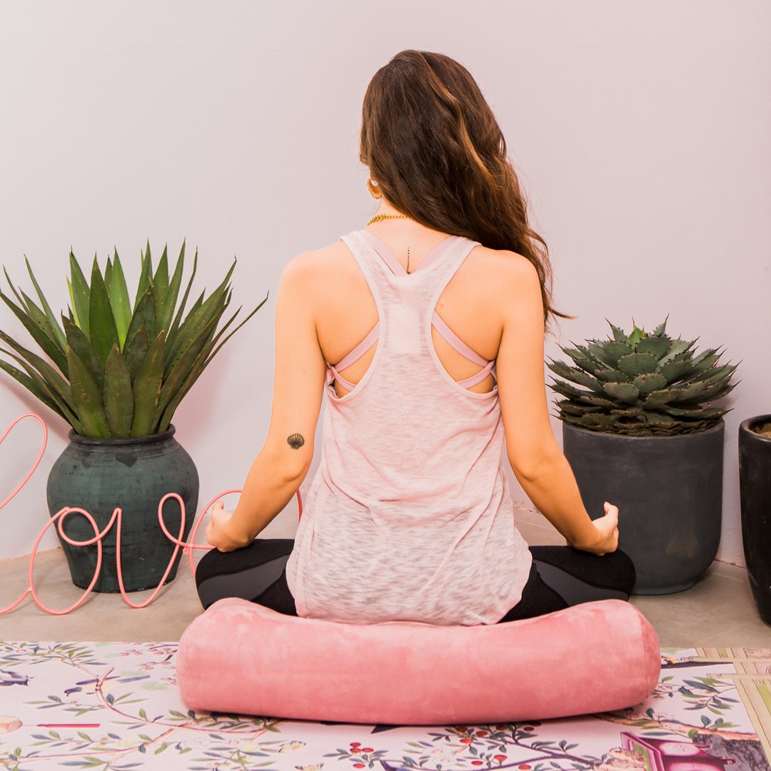 Sugar Yoga Bolster - Pink - goYOGA Outlet