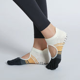 Pilates Socks - Striped/Short