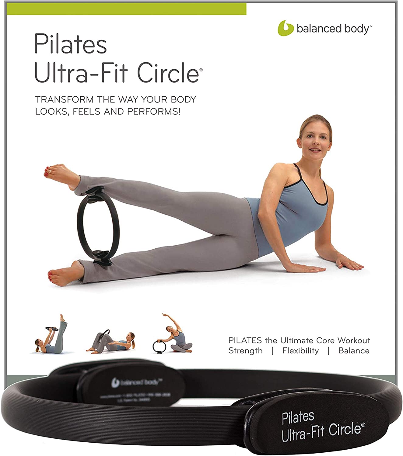 Take your at-home workouts to the next level with the Balanced Body Ultra-Fit Circle. This durable and flexible Pilates ring is perfect for a variety of exercises aimed at toning your muscles and improving your overall fitness.