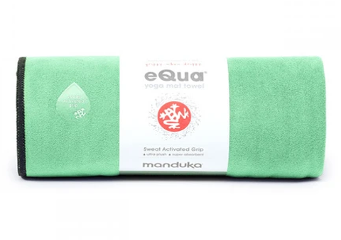 Manduka eQua Mat Towel - Green Ash