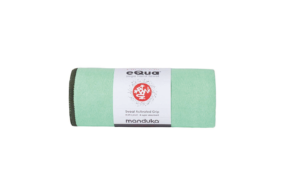 Manduka eQua Hand Towel - Green Ash - goYOGA Outlet