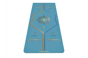Liforme Blue Sky Rainbow Yoga Mat