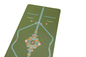 Liforme Mindful Garden - Olive Floral Yoga Mat