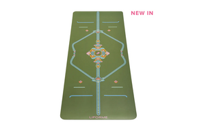 Liforme Mindful Garden - Olive Floral Yoga Mat