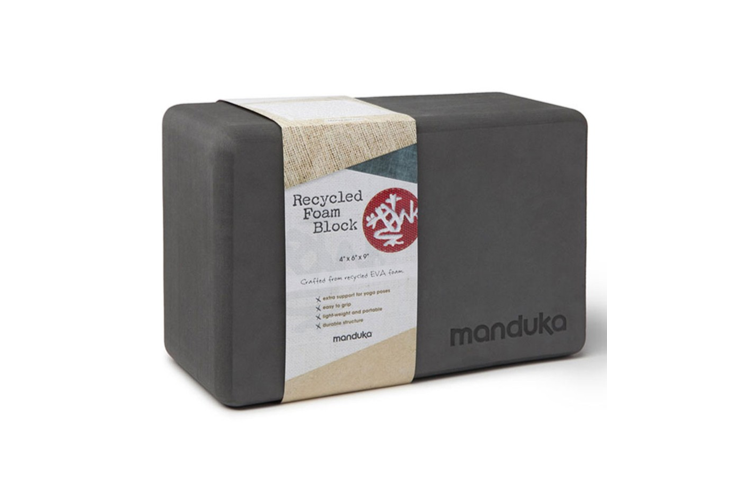Manduka Recycled Foam Block - Thunder - goYOGA Outlet
